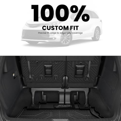 Image of LASFIT Cargo Mat & Backrest Mat for Toyota Sienna 7 Seat & 8 Seat 2021-2026
