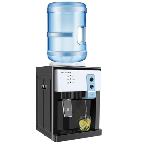 Top Loading Water Cooler Water Dispenser,5 Gallon Water Dispenser 3 Temperature Settings Hot Cold & Room Water Detachable Design & Excellent Heat Dissipation for Bedroom Studio Office Grocery Store
