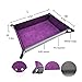 Haxtec Folding Portable Dice Tray, Black Purple, Polyurethane, Rectangular, Modern, Solid, Dice Tray for RPG Games like Dungeons and Dragons