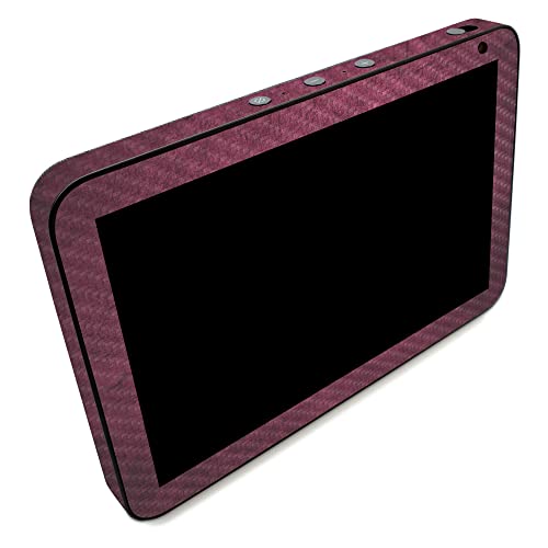 Image of MightySkins Carbon Fiber Skin Compatible with Amazon Echo Show 8 (Gen 2) - Pink Gravel | Protective, Durable Textured Carbon Fiber Finish | Easy to Apply | Made in The USA