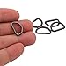 BIKICOCO Metal D-Rings Buckle, 1/2 Inch Non-Welded for Webbing Sewing DIY - Gunmetal - Pack of 150
