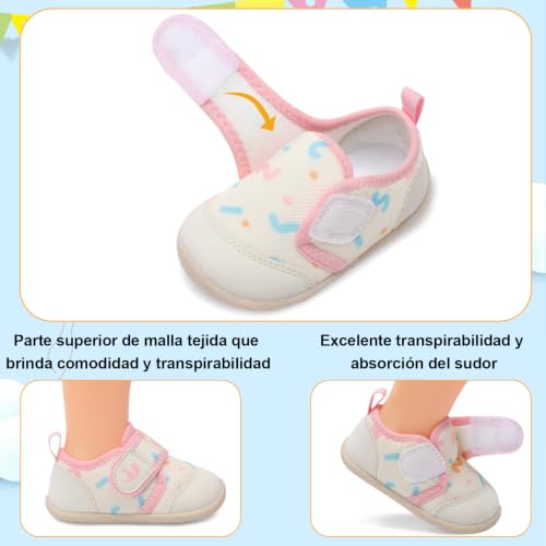 Image of FEETCITY Baby First Walking Shoes Boys Girls Infant Crib Shoes Breathable
