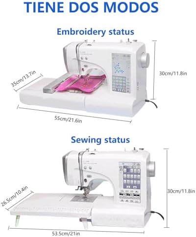 Sewing & Embroidery Machine with Comprehensive Accessory Kit | Features 162 Stitches, 150 Designs, 10 Fonts, Touch Screen, Auto Needle Threader & USB for Creative Projects