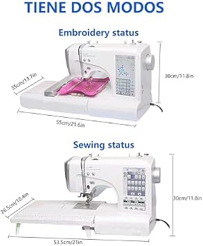Computerized Sewing and Embroidery Machine with USB Connectivity, 150 Designs, 162 Stitches, Touchscreen for Easy Operation, Ideal for Home Crafting and Professional Use