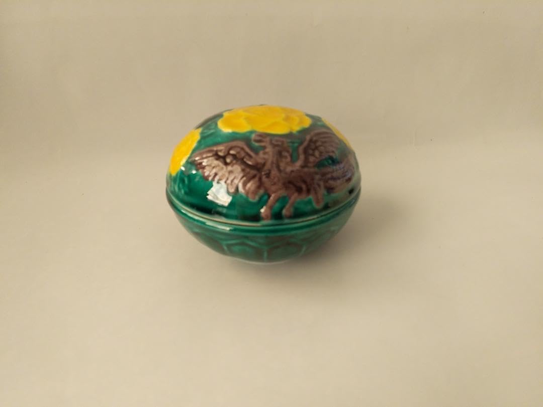 達磨香合 山中象堂作 一刀彫 茶道具 共箱 達磨香合 山中象堂作