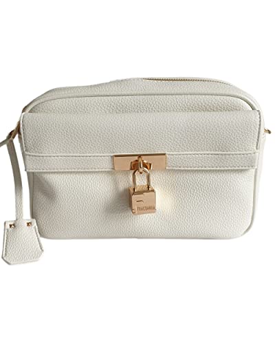 Sac bandoulière Femme Fracomina Blanc en simili cuir résistant avec sangle