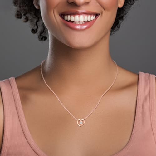 PERRIAN Jewels presents The Rose Gold 18k and Natural Diamond Pendant specially desgined for Womens and Girls. - Image 3