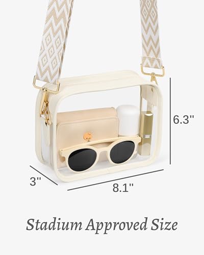 FANGSUN Clear Bag for Stadium Events, Clear Purses for Women, Transparent Crossbody Stadium Bag for Concert, Sport3