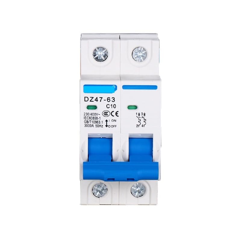 DZ47 Breaking C Typ Mini MCB Montaż na szynie Din 1-4 bieguny 3A-63A 400V 35mm(50a,3)
