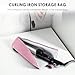 ReignSword Hair Tools Travel Bag, Heat Resistant Hot Iron Holder, Portable Hot Iron Mat for Curling Iron, Hair Straightener (Pink)
