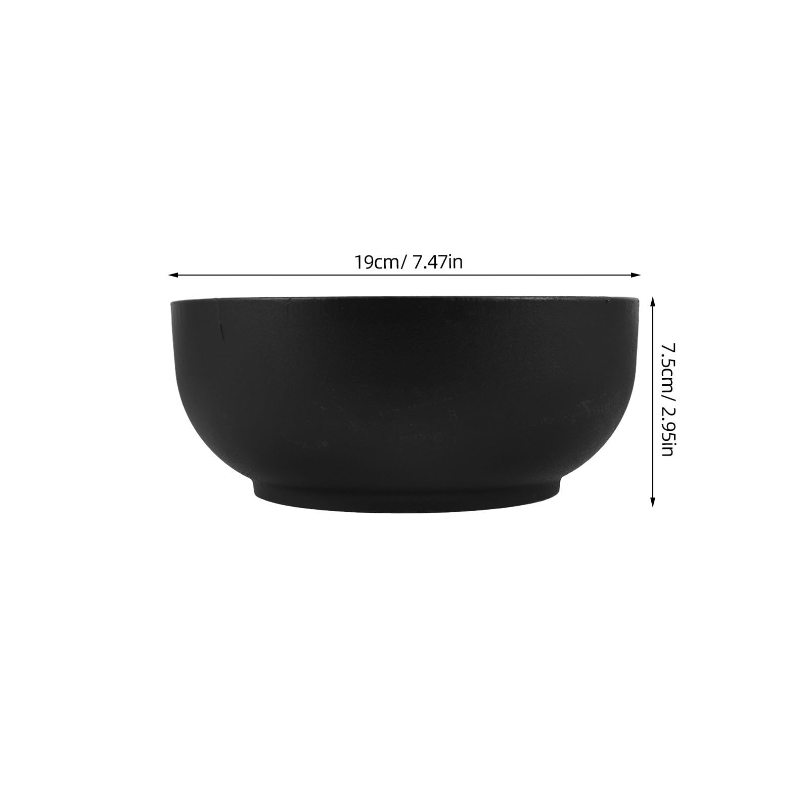 Gusseiserne Küchenschüssel 19cm Mikrowellengeeignet und Spülmaschinenfest Veganes Design für Desserts und Nudeln als Dekorative Obstschale