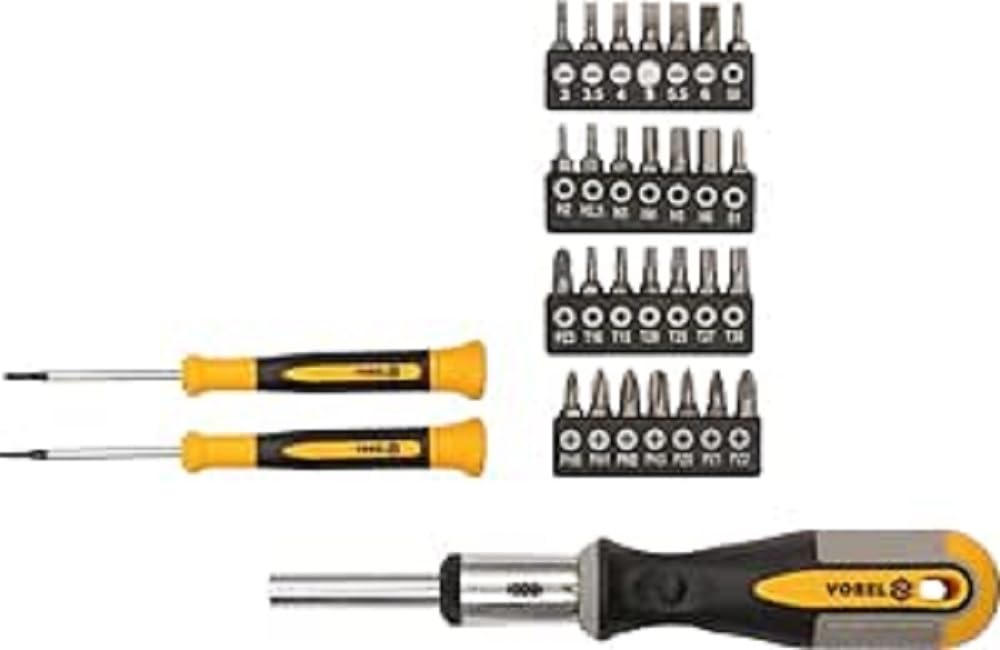 Jeu de 31 tournevis à cliquet isolés VOREL