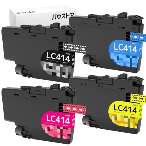 バウストア Brother LC414-4PK 互換インクカートリッジ 4色セッ