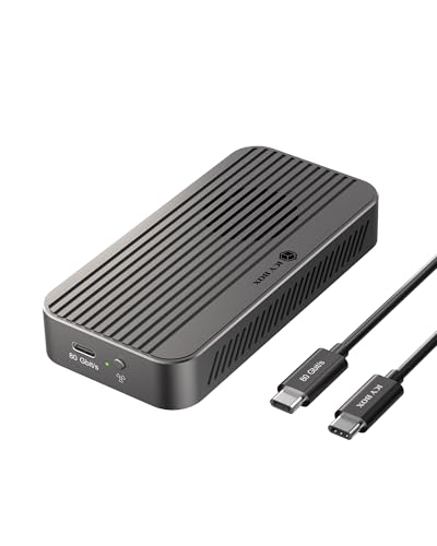 Caja Externa M.2 NVMe USB4 80Gbps con Ventilador miniatura 1