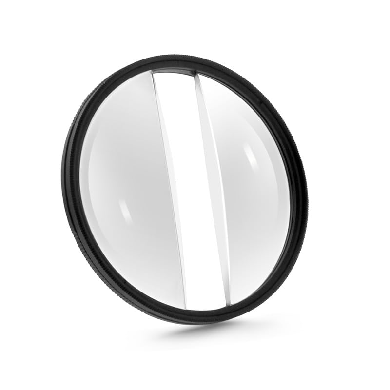 49mm Double Split Diopter Filter, Anti Oil Coating Layer Double Glass...