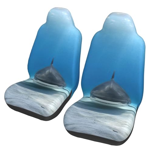 Housses de siège auto antidérapantes motif requin mer lot de 2
