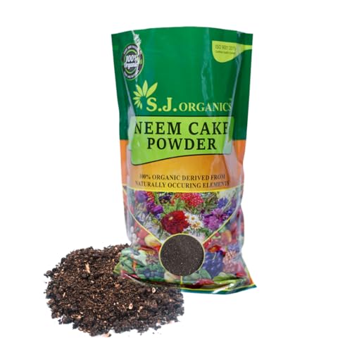 Image of SJ Organics Neem Cake Powder | Powerful Soil Enhancer for Vigorous Plant Growth (Pack of 1)