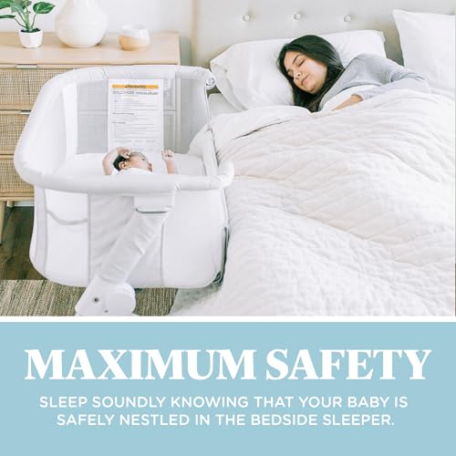 Baby Delight Beside Me Dreamer Bassinet | Bedside Sleeper | 6-Position Height Adjustment | Driftwood Grey