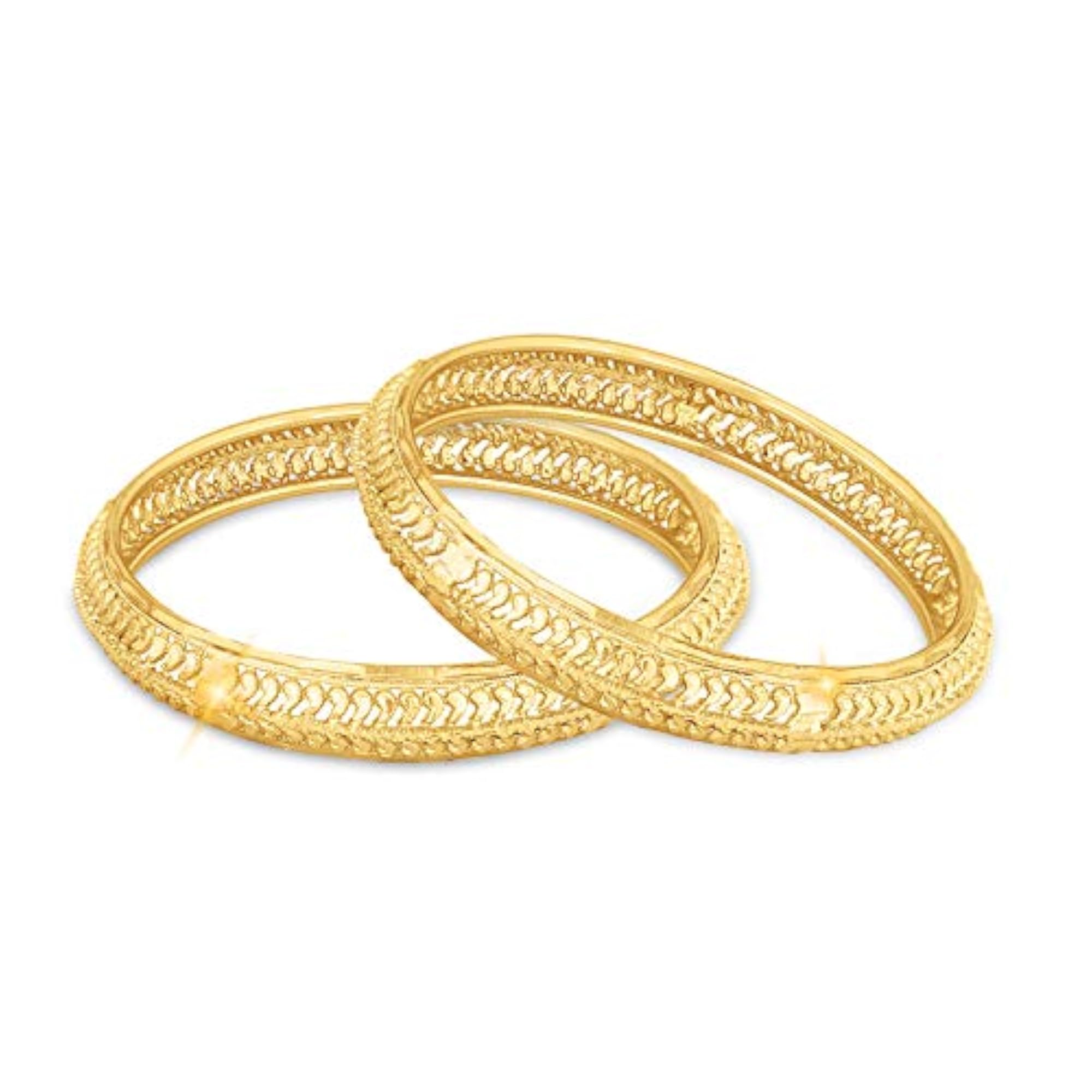 Women's Premium Traditional 1Gram Gold Plated Bangle, Elegant Style