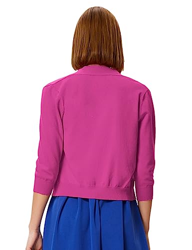 GRACE KARIN Women's 3/4 Sleeve Knit Cropped Cardigan Sweaters Open Front Bolero Shrugs Sweater Tops S-3XL - image 4