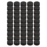 Lautsprecher-Isolationsfüße, rutschfest, stoßdämpfend, für Verstärker, Plattenspieler, Lautsprecher, Schwarz, 15 x 5 mm, 20 x 5 mm, 20 x 10 mm, 50 Stück
