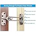 2 PCS Swing Bar Door Lock,ULIFESTAR Top Lock for Front Door Stainless Steel Door Latch Door Bolt,Barn Door Lock Shed Lock Fence Door Lock Hardware with Installation Screws Antique Copper
