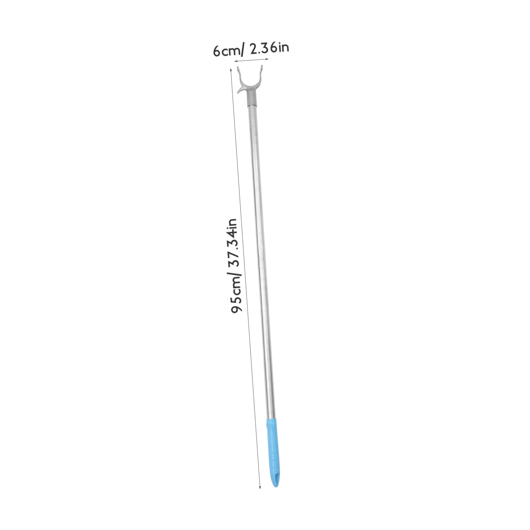 Happyyami Long Reach Clothes Pole with Hook Clothesline Rod for Easy Hanging and Drying for Balconies and High Places