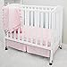 American Baby Company Heavenly Soft Minky Dot 3-Piece Mini/Portable Crib Bedding Set, Pink, for Girls