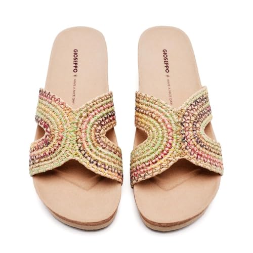 GIOSEPPO Sandalias Rafia CUÑA Pacific