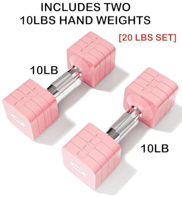 15LB 20LB 40LB 50LB Adjustable Dumbbell Set Free Weights Dumbbells Set for Women Men Hand Weights Sets Adjust Dumbbell Weight Sets for Home Gym Exercise Workout Strength Training Equipments