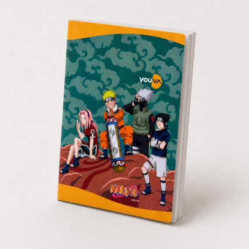 Image of YOUVA Naruto Soft Bound Long Book Single Line 172 Pages A4 Size Pack of 3