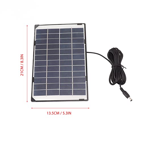 6W 12V Solarpanell für Outdoor-Überwachungskameras DC55521 Polykristalline Silizium Solarzellenækzempel für Zuhause