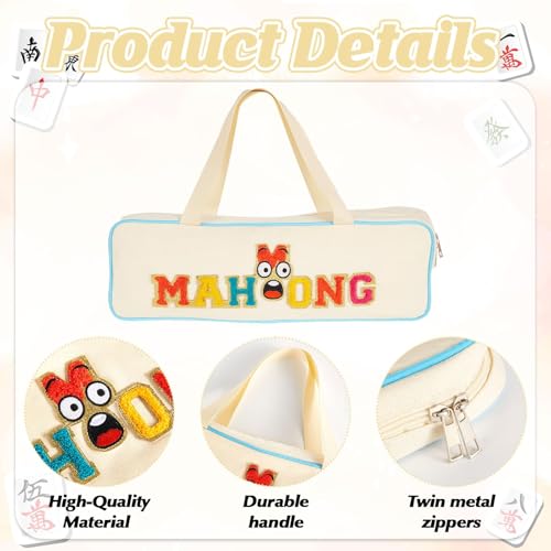 Bolsa para Mahjong con Asa y Cremallera 20.5x7x2.2 in miniatura 3