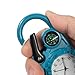 Imagen de Reloj de bolsillo con mosquetón con manecillas luminosas y clip multifuncional