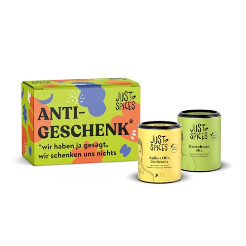 Just Spices Mitbringsel Geschenkbox I Geschenkset mit 2 Gewürzdosen I Als kleines Dankeschön statt...