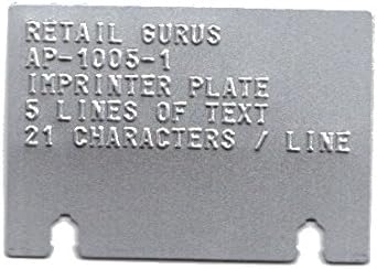 Embossed Metal Merchant Plate for 4850 and 4000 Flatbed Imprinters