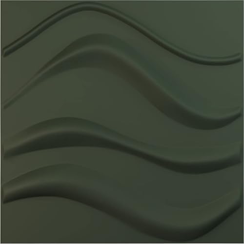 Ekena Millwork 19 58 pulgadas de ancho x 19 58 pulgadas de alto, panel decorativo de pared 3D EnduraWall de satén, verde club de caza de satén disponible en Yaxa Guatemala