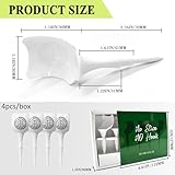 MELE LINKS Golf Plastic 2 3/4 in Tee Set - 4 Pack of Tees for Golf Practice Golf White Unbreakable Tees Anti-Slice Plastic Tee Set Golfer Gadgets Gifts for Men Golf Premium Pro Wood Stuff Accessories - Image 2