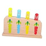 Pop-up en bois - surface lisse polie, arrondie sans aucune bavure, pop-up de dessin animé