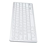 超スリムバイリンガルBluetoothキーボード、韓国語タイ語繁体字中国語バイリンガルキーボード、PCデスクトップコンピュータ用コンパクトBluetoothワイヤレスキーボード (繁体字中国語)