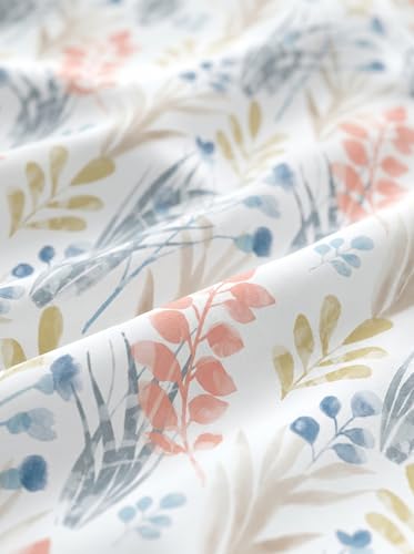 Image of DDECOR Live Beautiful 100% Cotton 145TC Floral King Bedsheet with 2 Pillow Covers | Rotary Printed Breathable Fabric | 224 CM X 254 CM | Luxury Bedding for Home | Cresta Collection | Peach Pink