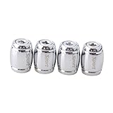 Bouchon De Valve De Pneu Capuchon De Valve Auto 4Psc Escudo Universal Tampas Da Válvula De Pneu Da Roda Do Carot Caoule Caoule Cobre Liga De Alumínio Estilo Do Carro Peças Acessórios Sliver De Type 2