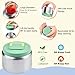 Bento Lunch Box for Kids with Thermos, Leakproof Bento Box with 8oz Insulated Food Jar, Insulated Bottle, Lunch Bag, BPA Free Dishwasher Safe 4 Compartment Container for School Girls Boys (Green)