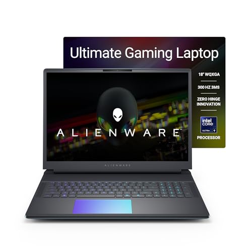 Image of Alienware New 18 Area-51 Gaming Laptop, AI Enabled Core Ultra 9 275HX Proc, 64GB DDR5, 2TB SSD, RTX 5090 24GB GDDR7 Graphics, 18.0 inch WQXGA 300Hz 500 nits, Liquid Teal Color, Win 11 + MSO'24,4.34kg