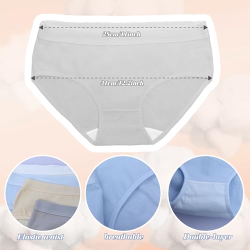 8 Pack Teen Girl Underwear Solid Color Girls Cottons Underwear Teen Panties Briefs3