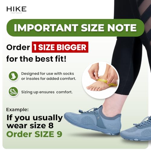 Image of Hike Footwear Theora Pro Hiking Shoes, Wide Toe Box, Zero Drop | Lightweight breathable, structured heel cup (size up for best fit), arch support, strengthens feet, men & women