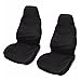 Produktbild Sitzbezuege - TOOGOO(R)2 x Universelle Wasserdichte Nylon Vorne Auto Van Sitzbezuege Schuetzer Schwarz
