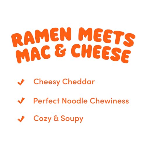 Image of Cheesy Ramen (Bowl) - Spicy Flavor | Bold, Creamy & Cheesy Korean Instant Bowl Noodles with a Spicy Kick, 3.17 oz (Pack of 6)