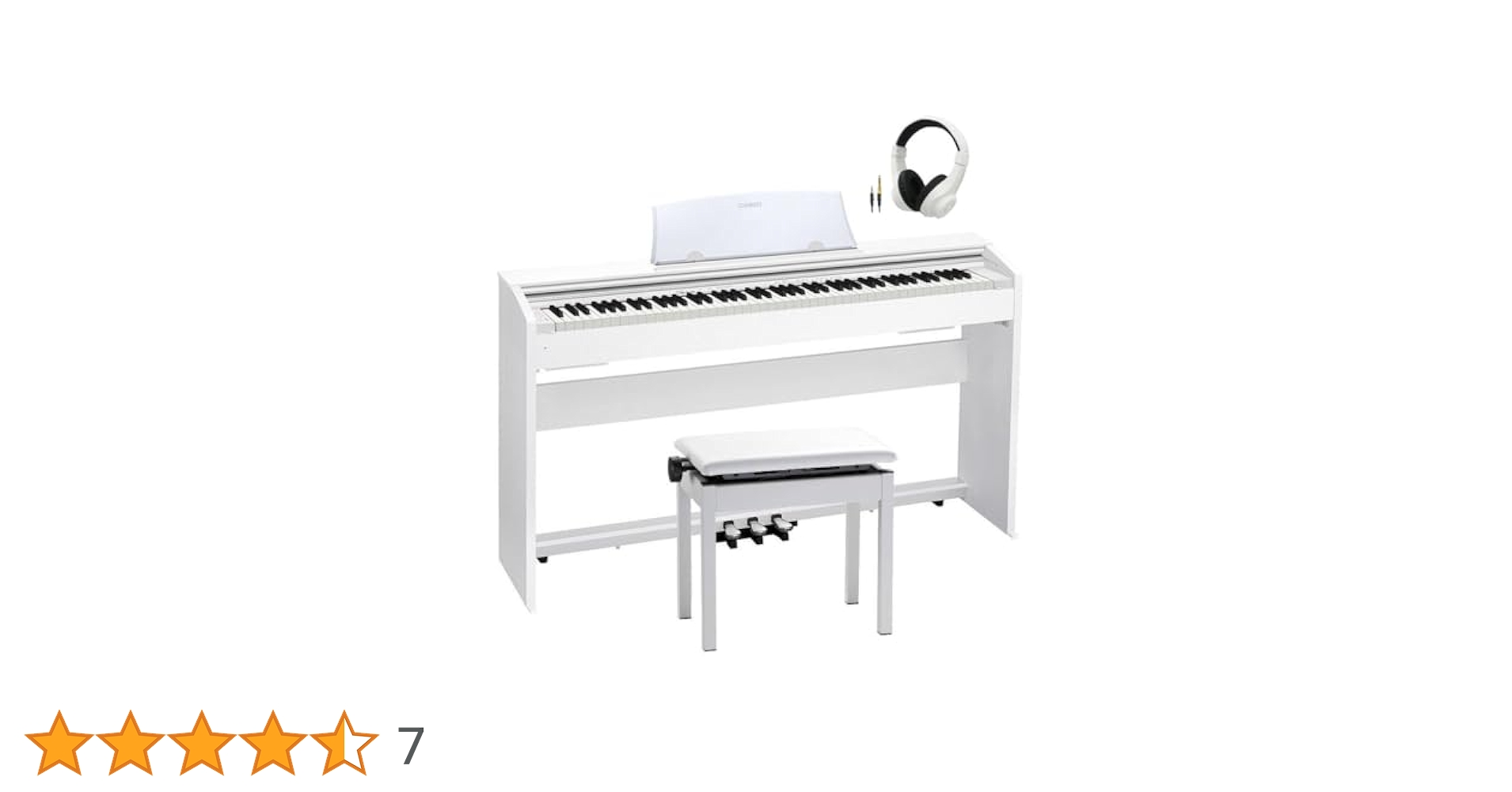 CASIO　PX-770WE カシオ　電子ピアノ　2017-2018年製 電子ピアノ CASIO PX-770WE 2018年製 中古 椅子付き ホワイト