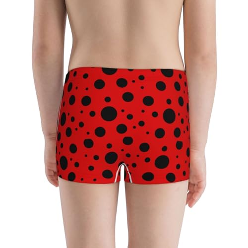 Boys' Cotton Boxer Brief Soft Underwear-Ladybug Pattern3